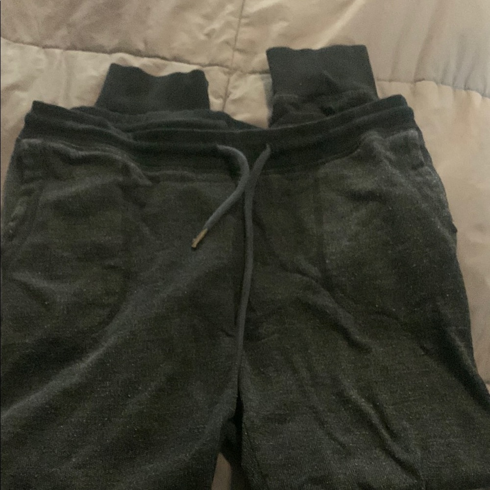 Pact Grey and Black Jogger Pants
